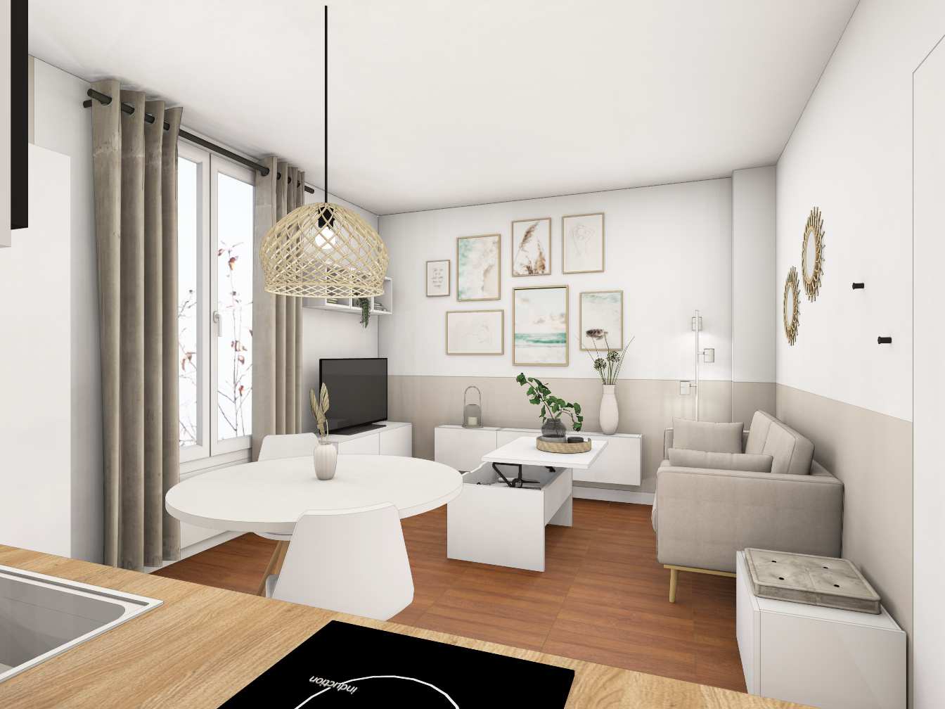 Espace repas salon